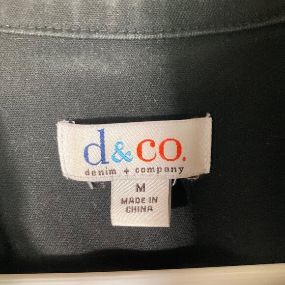 Womens D & Co Stretch Denim Jacket Black M A257142 - Picture 5 of 7